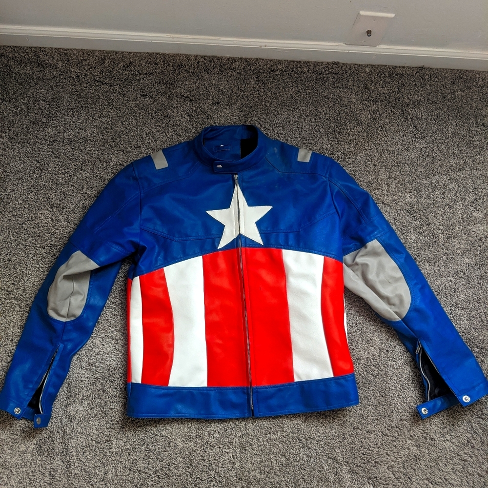 Marvel Captain america leather jacket
